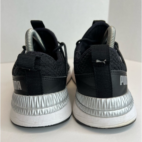 PUMA Pacer Next Cage Womens Black-White Knit Athletic Running Shoes Sz 8.5M Nice - Picture 12 of 16